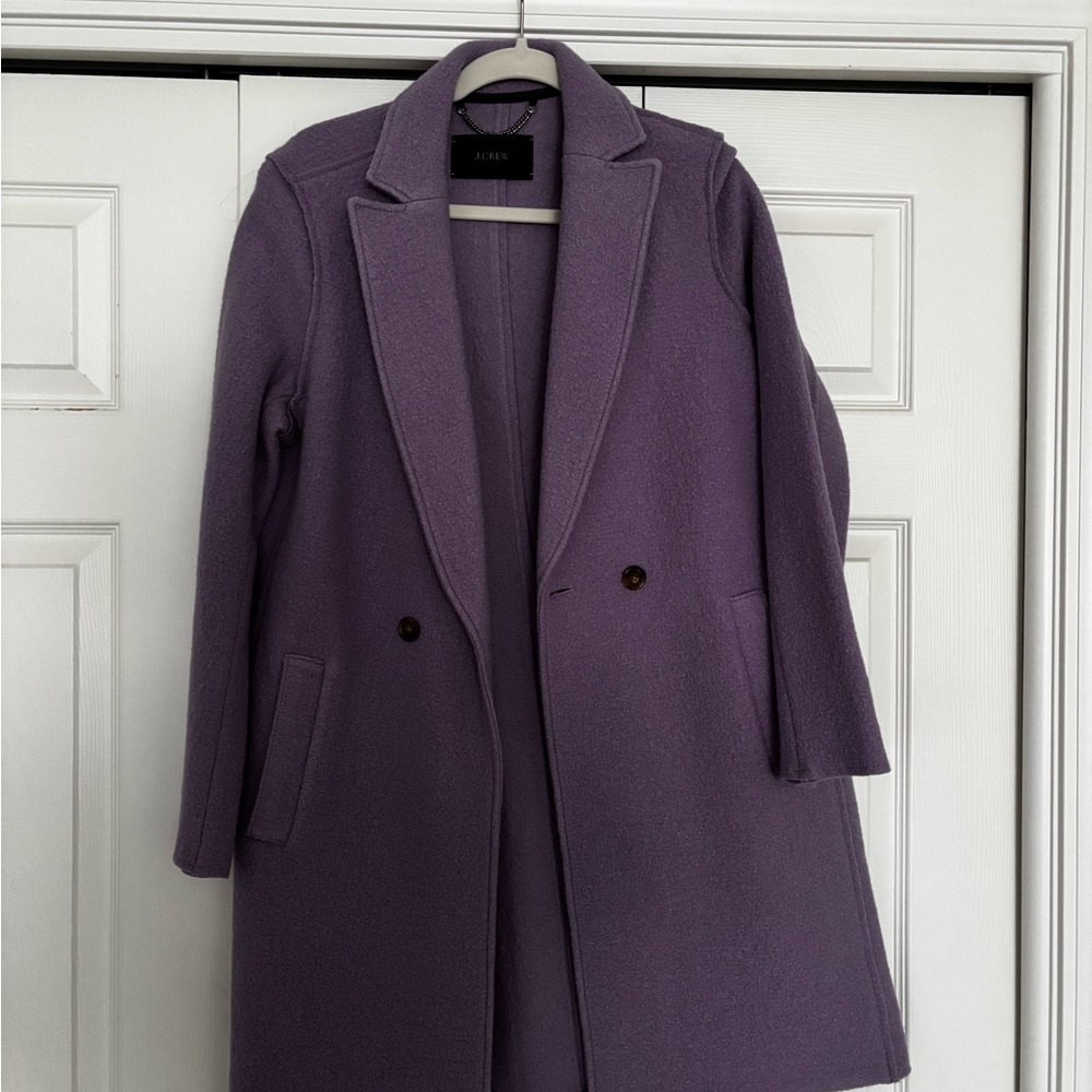 J. Crew Women's Purple Daphne coat